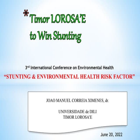 Joao McXimenes Timor Leste to Win Stunting.pptx