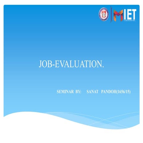 Job evaluation