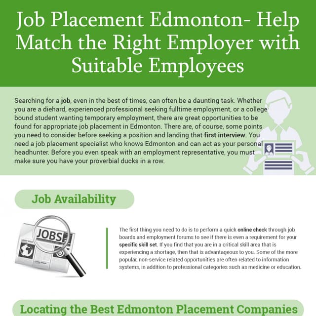 How to Get Job Placement in Edmonton? Check this Infographic for Detail