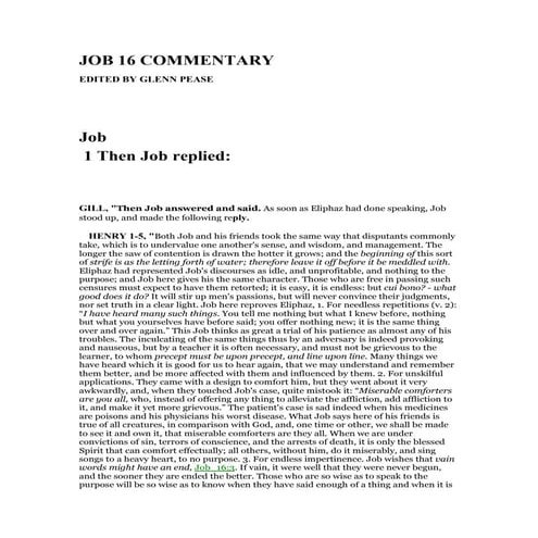 Job 17 commentary | PDF