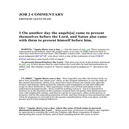 Job 2 commentary