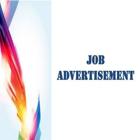 Job Advertisement