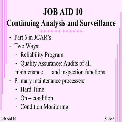 Job aid10-b Continuing Analysis and Surveillance.ppt