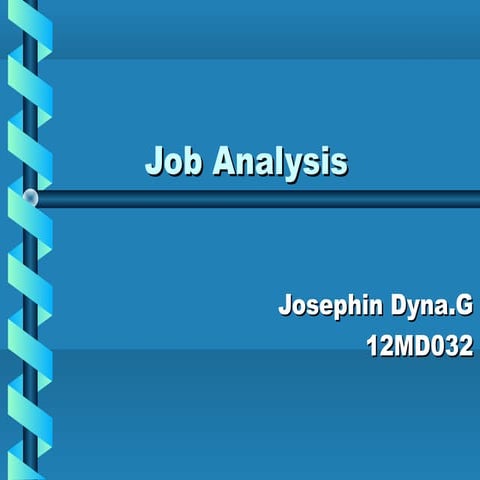 Job analysis
