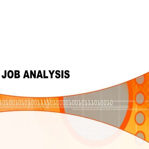 Job analysis