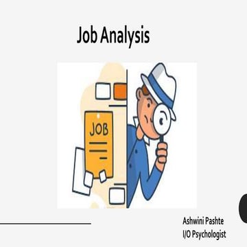 Job analysis