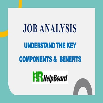 What is Job Analysis