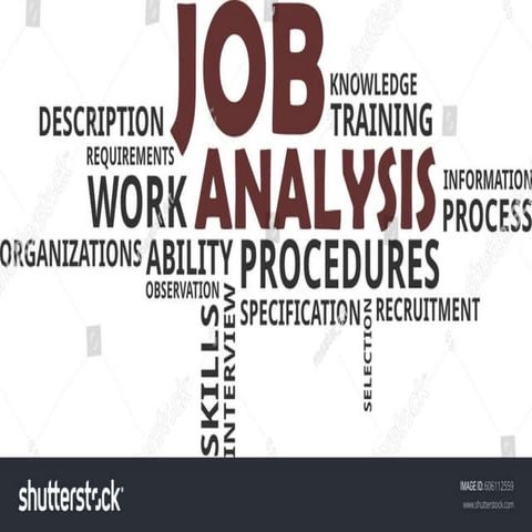 Job analysis and description