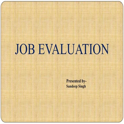 Job Evaluation