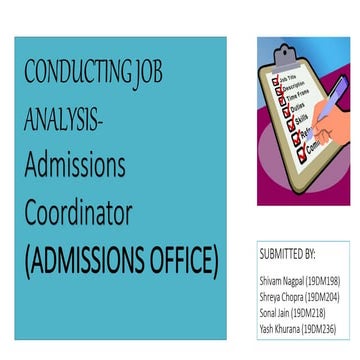 Job analysis | PPT