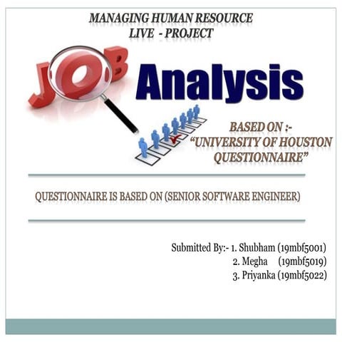 Job analysis presentation
