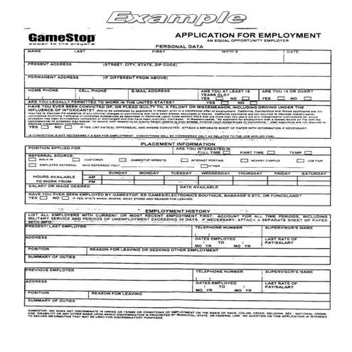 Job application | DOCX