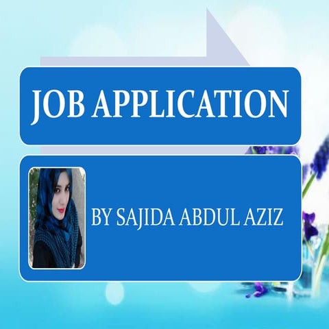 PowerPoint Presentation about Job_Application