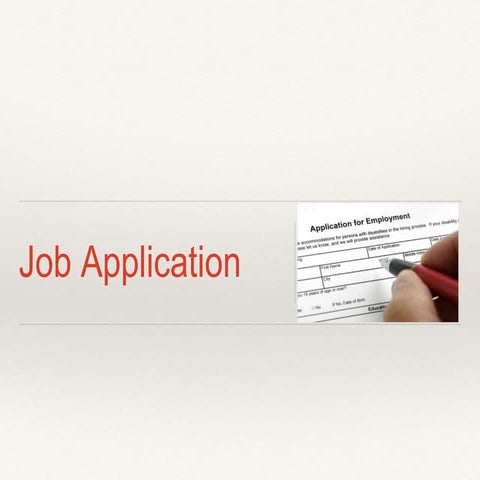 Job application ppt
