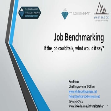 Job benchmarking