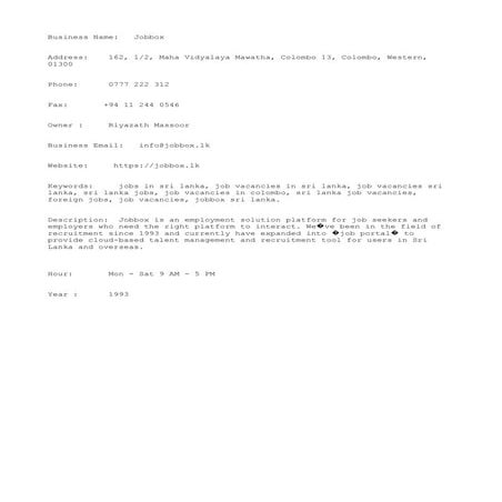 Jobbox | TXT
