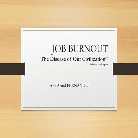 Job burnout