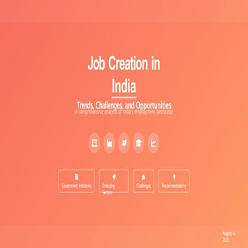 Job Creation In India Opportunities and Challenges