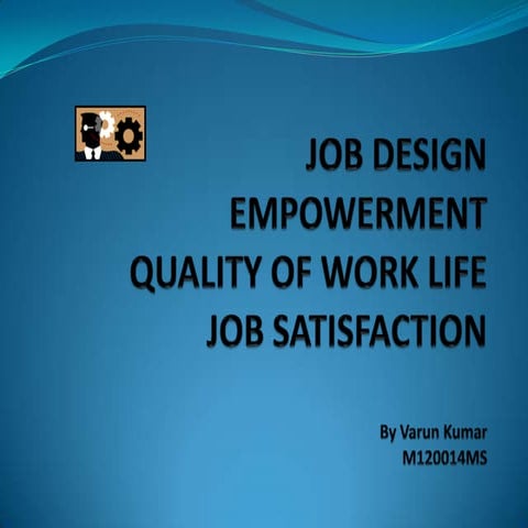 Job design