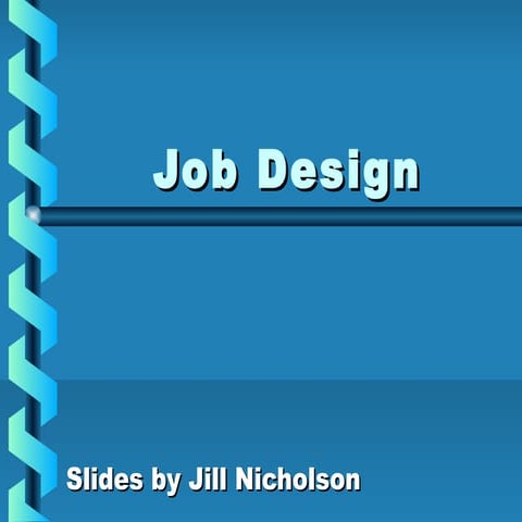 Job design