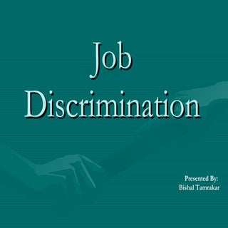 Job discrimination