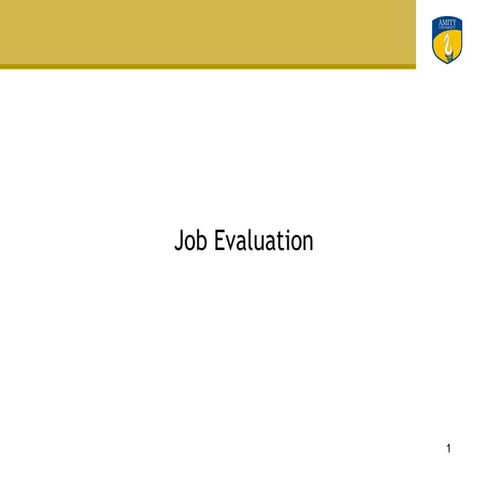 Job evaluation