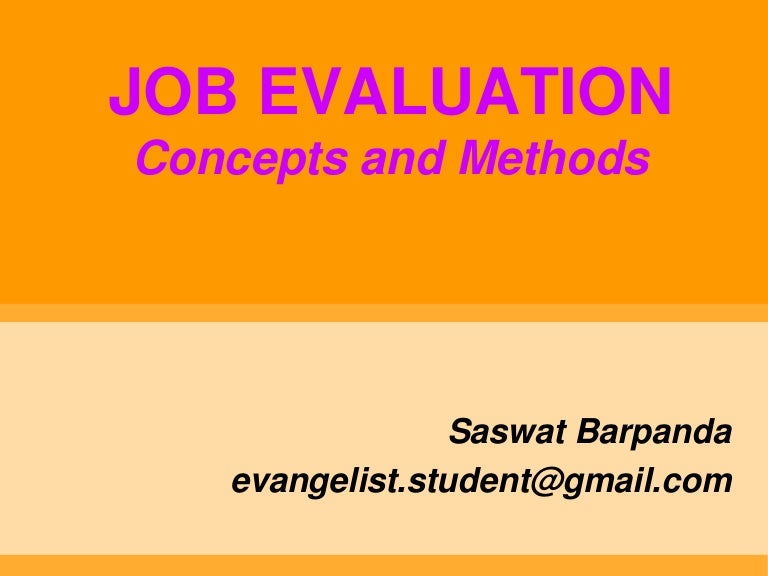 Job Evaluation