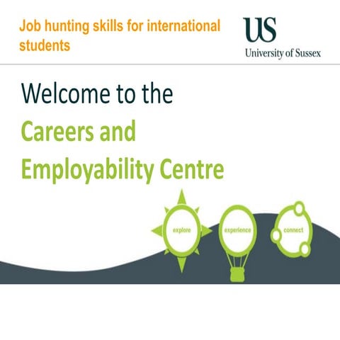 Job hunting skills for international students | PPTX