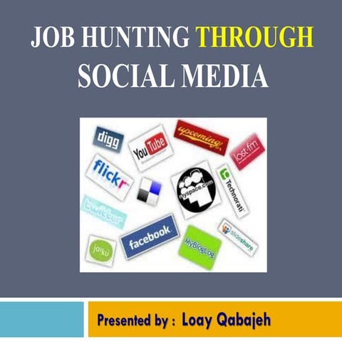 Job hunting through social media