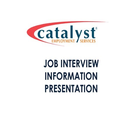 Job interview information