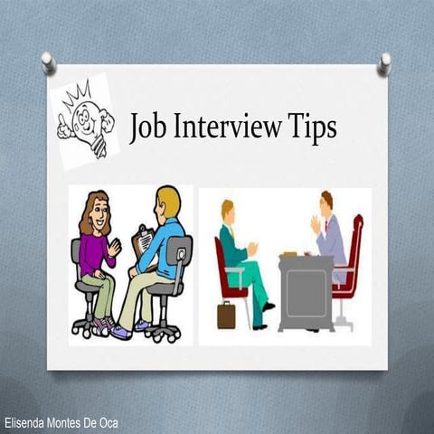 Job interview tips | PPTX