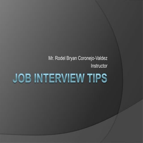Job interview Tips