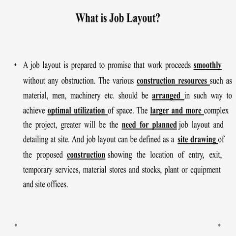 Module :- 8 Job layout (PART 2)