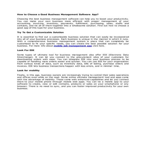 job management tutorial