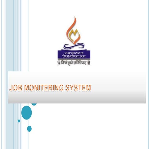 Job monatring project