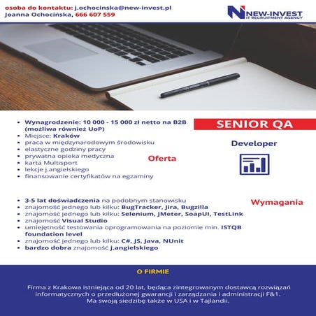 Job offer Asp. Net Developer Kraków | PDF