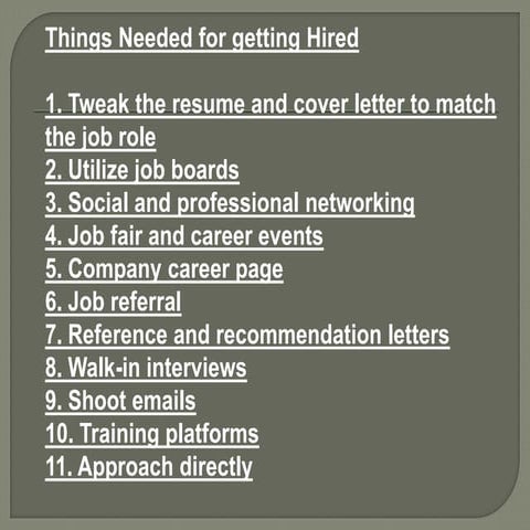 How to be Job Ready | PPTX
