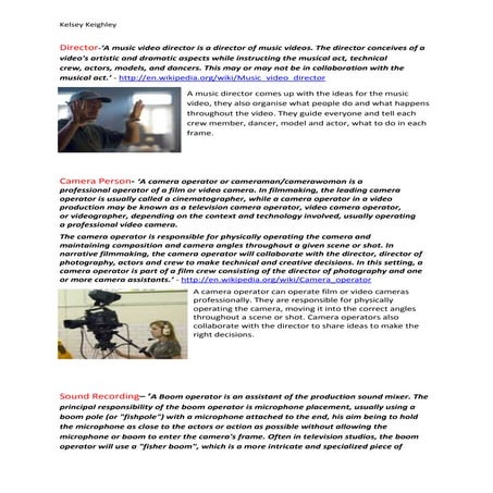 Roles in multicam unit | DOCX