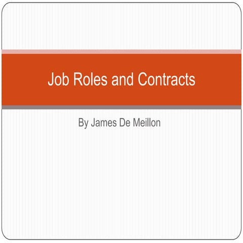 Job roles within media industry | PPTX