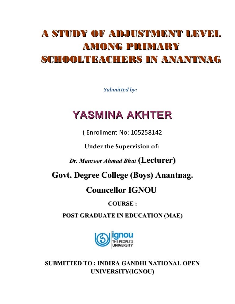 Job Satisfaction Of Teachers In Primary Schools
