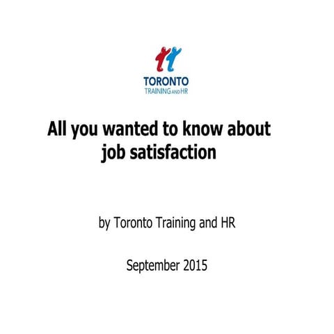 Job satisfaction September 2015