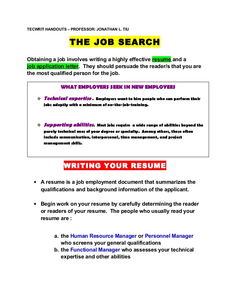 Job search