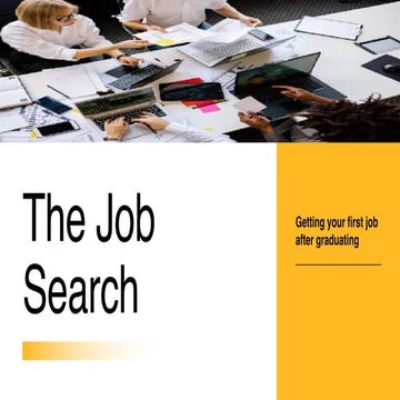 Finding  your first job after graduating