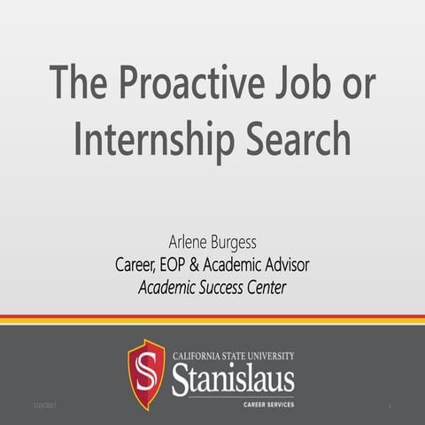 Job and internship Search Guide and assisntance