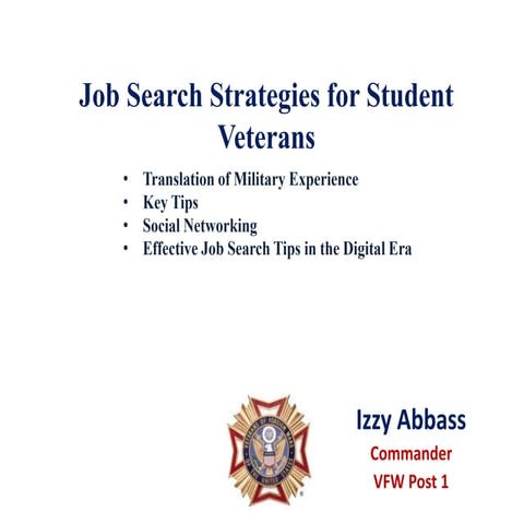 Job Search For The Student Vet