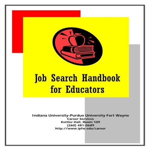Job Search Handbook For Educators Booklet