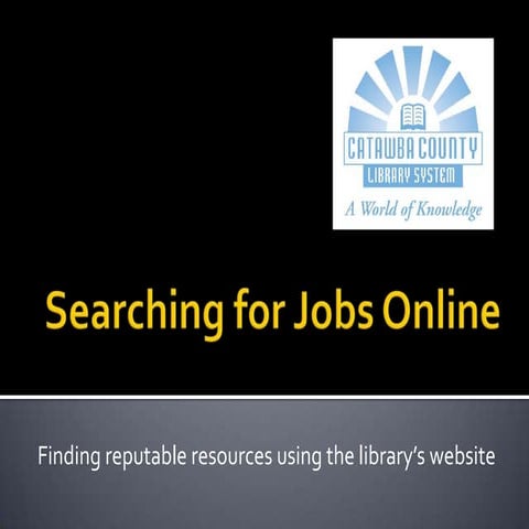 Job searching computer class