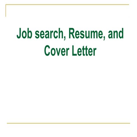 Job searching process