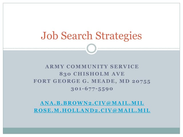 A closer look at Veteran Job Search Strategies