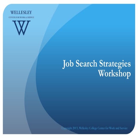 Job Search Strategies Workshop